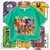 Novo Jogo de Restaurante Pizzy's Parlor Mercadoria Roupas Camiseta de Manga Curta Infantil Top Solto Verão