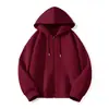 Sudadera para Estudiante 290g con Capucha Sudadera de Año Nuevo para Niños Nueva Versátil de Primavera y Otoño Chaqueta de Color Sólido Sudadera de Algodón