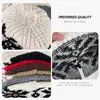 Gorro de Punto Estilo Fair Isle para Mujer, Nuevo Diseño Jacquard Otoño e Invierno, Adelgazante, Cálido Gorro de Lana con Ala Ancha para Protección contra el Frío