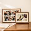 Conjunto Criativo de Porta-Retratos Combinados 234 Peças Casal Vazado Porta-Retrato 6 Polegadas Porta-Fotos de Madeira Personalizado Álbum Porta-Retratos de Três ou Quatro Peças