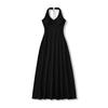 Ap25366-25 Novo Estilo de Verão Europeu e Americano Estilo Puro Lust Vestido Longo Sexy com Decote em V Recorte Costas Nuas