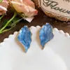 Pendientes Exagerados de Metal Estilo Europeo y Americano con Textura, Lujo Ligero, Sensación de Alta Gama, Pendientes Retro de Nicho, Diseño de Moda y Único