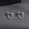 Aretes Plateados Tendencia Nicho para Hombre Aretes Ins Cool Tendencia Borla Personalizados Aretes Individuales para Hombre