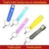 Chaveiro de silicone com corda de hardware, fivela, acessórios para bonecas, corda de mão, pulseira, 333, chaveiro de plástico flexível, cordão