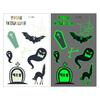 Pegatinas de Tatuaje Populares de Halloween que Brillan en la Oscuridad Transfronterizas, Pegatinas Temporales Impermeables de Dibujos Animados para Niños, Fiesta de Halloween, Disfraz