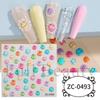 Belleza Completa Transfronterizo Nuevas Calcomanías para Uñas Líneas Doradas en Forma de Corazón Estrella Pegamento Gomoso Calcomanías para Uñas