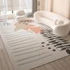 Alfombra de Sala de Estar de Lujo Ligero y Simple, Alfombra de Área Grande de Alta Gama para Sofá y Mesa de Centro, Felpudo Antideslizante, Manta para el Hogar, Dormitorio, Cabecera