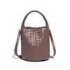 Bolso de Cubo Tejido Clásico Nuevo Hecho a Mano Bolso de Mano Elegante de Lujo Ligero Bolso Tote Cruzado de Gran Capacidad Bolso Tejido para Mujeres