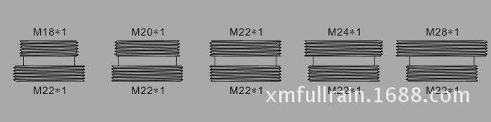 R3226 faucet nipples size