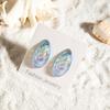 Aretes Europeos y Americanos Transfronterizos Frescos y Dulces Viento de Playa Estrella de Mar Concha Acrílico Viento Vacacional Pendientes con Colgante de Caracola