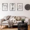 Decoração Mural de Parede Pendente de Parede de Ferro Pintura Sala de Estar Artesanato em Metal Adesivos de Parede Casual Moderno Pingente para Casa