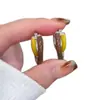 Pendientes Retro Redondos de Cruz con Gota de Aceite, Pendientes de Temperamento Elegantes y Sencillos, Pendientes de Lujo Ligero de Nicho de Gama Alta al por Mayor para Mujeres