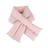 Bufanda de invierno para mujer, moda europea y americana, algodón imitación plumón, cálida, a prueba de frío, almacenamiento de calor, a prueba de viento, otoño e invierno, bufanda para hombre de color sólido