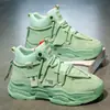 Zapatos de Hombre de Caña Alta, Nuevo Diseño de Nicho de Moda, Deportivos Casuales de Cuero con Suela Gruesa para Aumentar la Altura, Zapatos de Papá, Modernos Negros