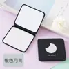 Espejo de Maquillaje Portátil, Espejo de Tocador, Espejo de Princesa, Plegable Portátil de Moda Simple Mini Cuadrado Doble Cara