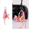 Exquisito Lanyard Llavero de Pegaso Hecho a Mano Colgante de Pony Ángel Accesorios para Coche Lindo Colgante para Bolsa Elegante Coche