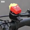 Timbre de Bicicleta Hamburguesa para Niños y Adultos, Bicicleta de Montaña, Bicicleta de Paseo, Timbre de Bicicleta Plegable, Sándwich de Papas Fritas en Stock