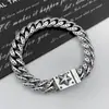 Nuevo y elegante pulsera de cruz para hombres a la moda, colección de pulseras vintage hechas a mano de alta gama europeas y americanas, directo del fabricante