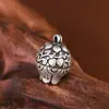 Ciervo Dorado Rey Pie Plata Vintage Viejo Fu Lu Shou Durazno Loto Colgante Colgante Hecho a Mano DIY Accesorios de Plata Nuevo