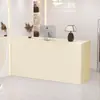 Mostrador isla para tienda de ropa, mostrador de recepción, mostrador de bar de lujo para empresa, mostrador de recepción, salón de belleza, mesa de mostrador pequeña para supermercado