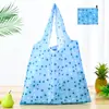 Bolsa de compras plegable de gran capacidad, bolso de mano portátil para supermercado, impresión de logotipo, bolsa de almacenamiento 190T, directo de fábrica