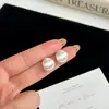 Aretes de Media Esfera Cepillados para Mujer, Aguja de Plata S999, Acabado Mate, Únicos y Elegantes, Aretes Versátiles, Accesorios para Orejas Estilo Francés de Verano Venta al por Mayor