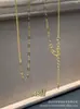 Collar de Oro de 18K Au750 Sólido No Desmontable Versátil DIY Ajustable Súper Brillante Lujo Ligero Cadena para Clavícula que Combina con Todo