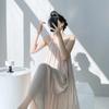 Nuevo Estilo Primavera 2026 Bata de Noche para Mujer, Vestido Sexy de Tirantes con Diseño Estampado de Alta Gama, Holgado y Delgado, Se Puede Usar Afuera como Ropa de Casa