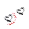 2 Colgantes de Anillo de Acero Inoxidable 304 con Corazón Hueco de Múltiples Estilos, Joyería y Accesorios de Ropa DIY Simples y Versátiles