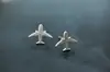 Brincos de Prata 925, Modernos e Simples Modelo de Avião Brilhantes Atacado Estilo Coreano Joias de Prata Brincos Versáteis