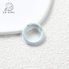 Hebilla de resorte con baño de color anillo de resorte de aleación de zinc pintada hebilla redonda accesorios de joyería hebilla de resorte manual DIY mezcla de colores