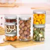 Frasco de Vidrio Transparente para Almacenamiento Botella Doméstica Sellada para Conservar la Frescura Suministro Directo Transfronterizo Subbotella de Vidrio Botella Sencilla para Frutas Secas Flores Té