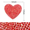AliExpress parche de decoración para ropa DIY, estrella de cinco puntas, forma de corazón, pedrería de reparación en caliente, calcomanía