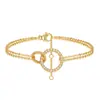 Pulseiras Populares de Moda Europeias e Americanas Transfronteiriças com Design Robusto Acessórios de Mão de Nicho Adequados para Acessórios de Banquete Diários Femininos