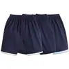 Uniformes Escolares de Verão para Ensino Médio e Fundamental, Shorts Esportivos Azul Marinho para Meninos e Meninas, Calças Capris com Borda Azul, Calças Escolares Respiráveis, Frete Grátis