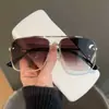 2024 Nuevas Gafas de Sol Azules Transparentes para Hombre Retro Doble Puente para Conducir Viaje Protección UV