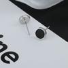 Pendientes para hombre Diseño masculino Pendientes de ágata negra de nicho Pendientes atractivos para hombre
