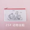 Estuche para Lápices Graffiti Cpce Doble Cara Tela No Tejida Rpet Estuche para Papelería Infantil Bolsa con Cremallera para Colorear Dibujos Animados Temporada de Regreso a Clases