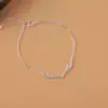 Pulsera de Plata para Estudiantes que Conserva el Color para Mujer, Pulsera Sencilla, Joyería Estilo Coreano de Estrella y Mariposa, Fabricante de Regalos de Moda, Comercio Exterior