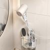 Perilla de succión para secador de pelo, estante de almacenamiento giratorio con ventosa para pared sin perforaciones