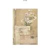 Yan desamarrou o material rosa esta planta retro flor mão conta decoração material base antiaderente papel Amazon