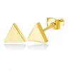 Pendientes de acero inoxidable transfronterizos pendientes de triángulo Europa y Estados Unidos personalidad simple 4mm 6mm 8mm Amazon AliExpress