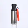 Nova caneca térmica de aço inoxidável 304 com design criativo de dupla bebida, alça e canudo, copo de leite portátil para atividades ao ar livre