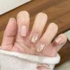 Puntas de Uñas Hechas a Mano con Mariposas de Pedrería de Gama Alta Tendencia en Tiktok, Pegatinas de Uñas para 'Chica Caliente', Uñas Postizas