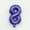 Globos de Película de Aluminio Morados de 16 pulgadas Alfanuméricos 0-9 A-Z Arreglos de Cumpleaños Decoraciones Globos de Papel de Aluminio Venta al por Mayor