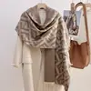 Bufanda de Invierno de Imitación Cachemir Moda Clásica Vintage 2026 para Mujer, Chal de Oficina, Calentador de Cuello Versátil y Cálido