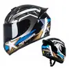 Capacete de Moto Integral Transfronteiriço para Homens e Mulheres, Adequado para Veículos Elétricos, Kart, Motos de Corrida e Novo Equipamento de Proteção para Motociclistas