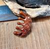 Peine de Masaje de Pescado Loto Personalizado Peine Meridiano Masaje de Cabeza Peine de Sándalo Rojo Peine para Dragado Peine de Masaje Peine de Madera de Loto