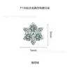 Joyería para Piercing de Guangdong F136 Aleación de Titanio Chapado en Platino Flor de Seis Pétalos Zirconia Clavo para Hélice de Oreja Joyería para Piercing de Grado de Implante