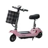 Nuevo Scooter Eléctrico Mini Plegable para Hombres y Mujeres Scooter de Dos Ruedas Coche Pequeño con Batería Ligera Batería de Litio Coche para Padres e Hijos